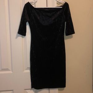 Off the shoulder Velvet Dress
